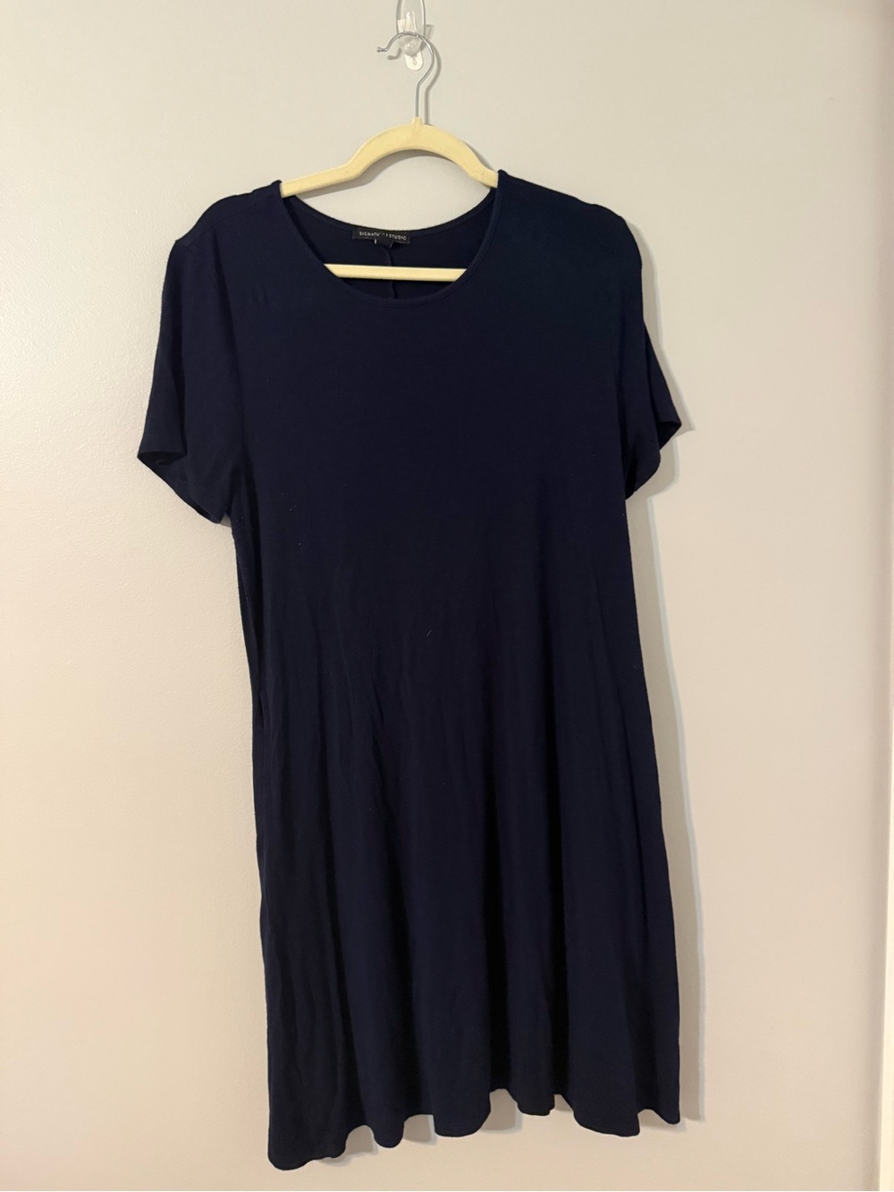 Below Knee Blue swing dress
